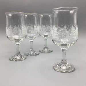 Vintage Christmas Libbey Arby’s 1970s Stem Glasses- Set of 8
